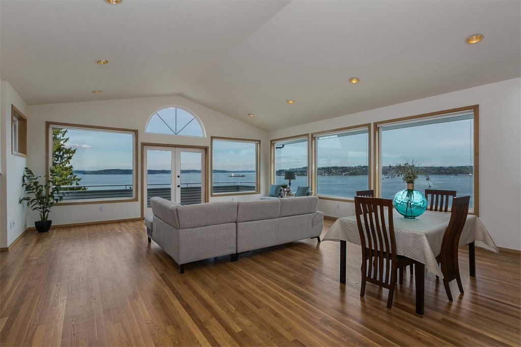 Unobstructed views and incredibly privacy from the living area